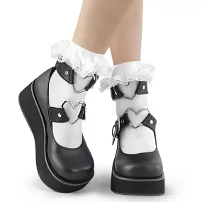 Demonia Dh-10 - Ruffle Lace Sock