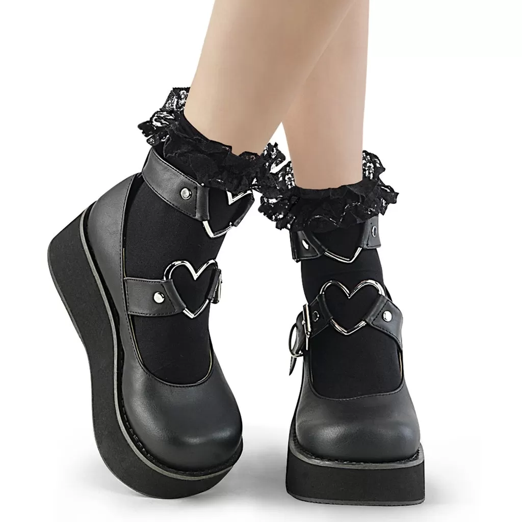 Demonia Dh-10 - Ruffle Lace Sock