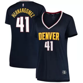 Denver Nuggets Juan Hernangomez Fanatics Branded Fast Break Player Icon Jersey Womens - Navy | Ireland X0399L5