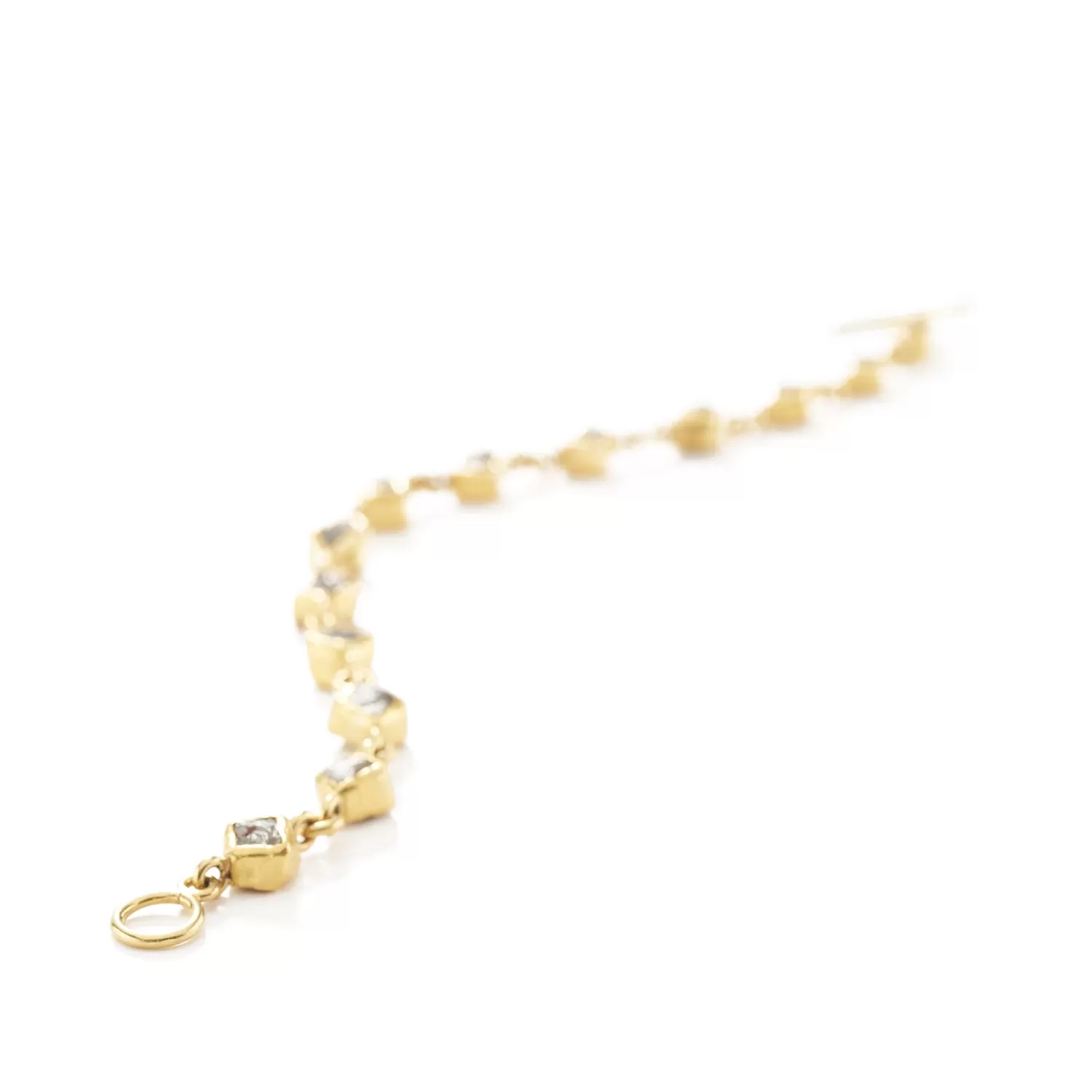 Diamond Crystal Bracelet in Gold