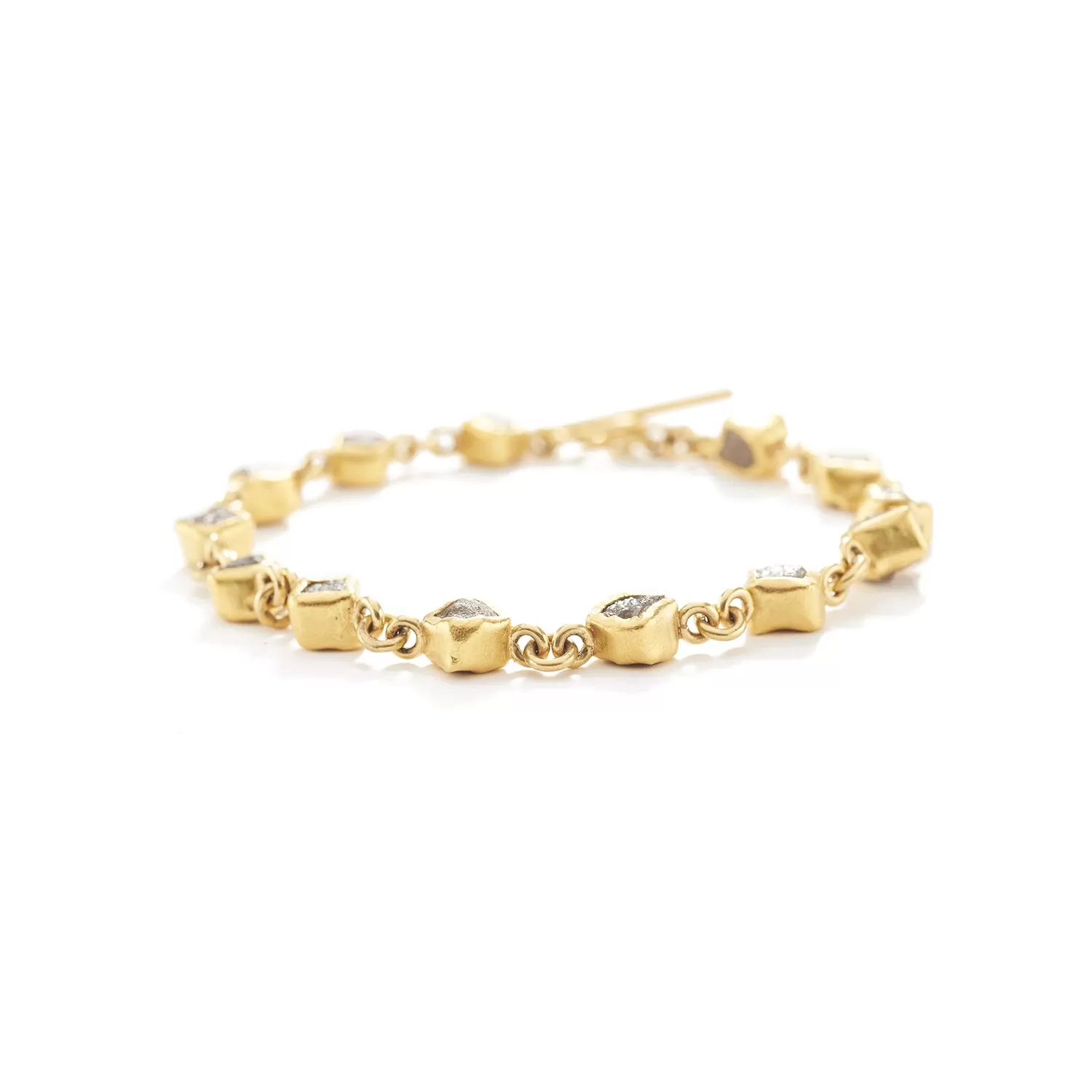 Diamond Crystal Bracelet in Gold