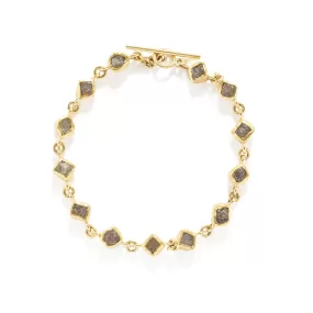 Diamond Crystal Bracelet in Gold