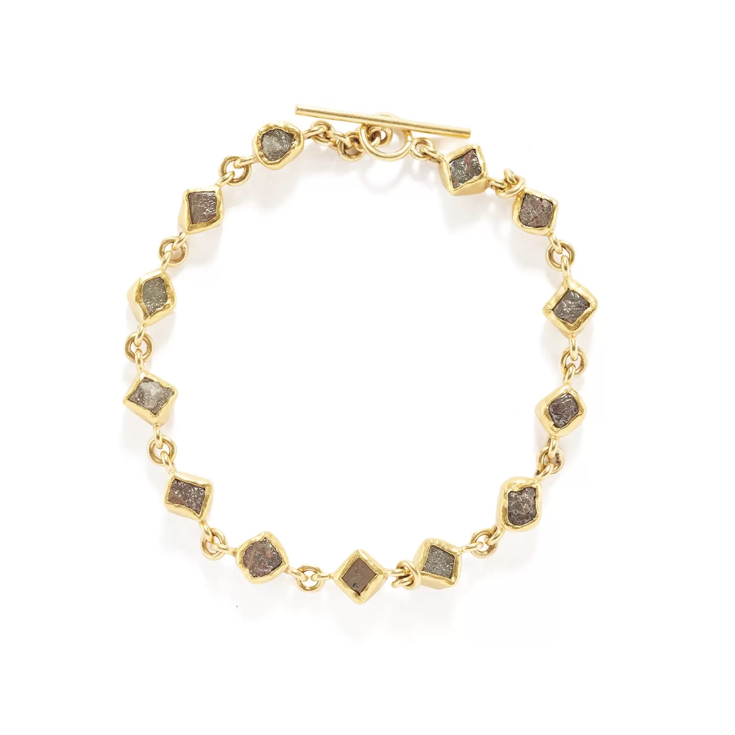 Diamond Crystal Bracelet in Gold