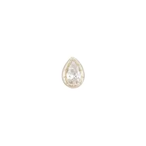 Diamond Teardrop Stud (Single)