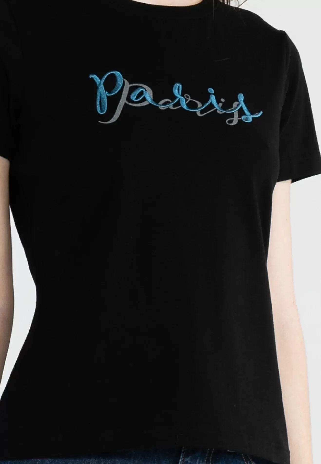 ELLE Leisure  “PARIS” Letter Printed Tee