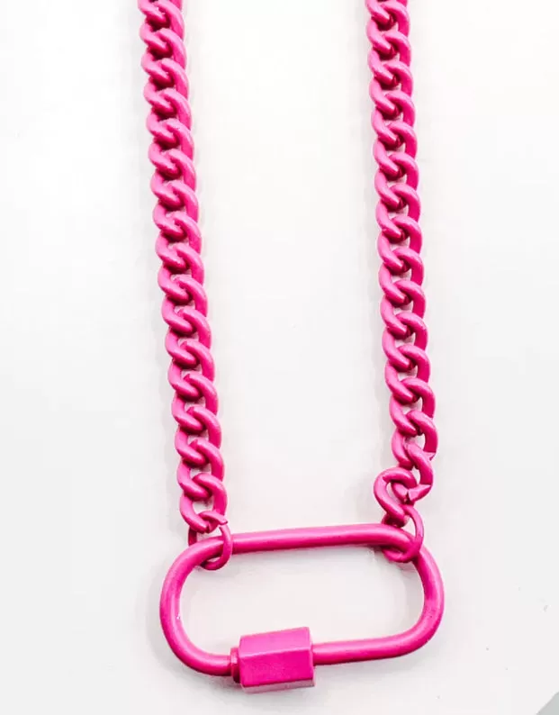 Enamel Clip Necklace