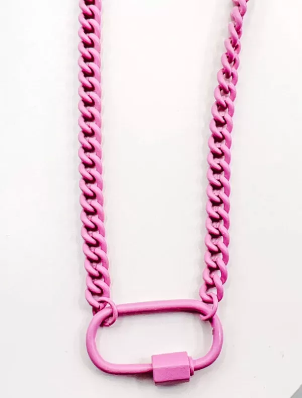 Enamel Clip Necklace