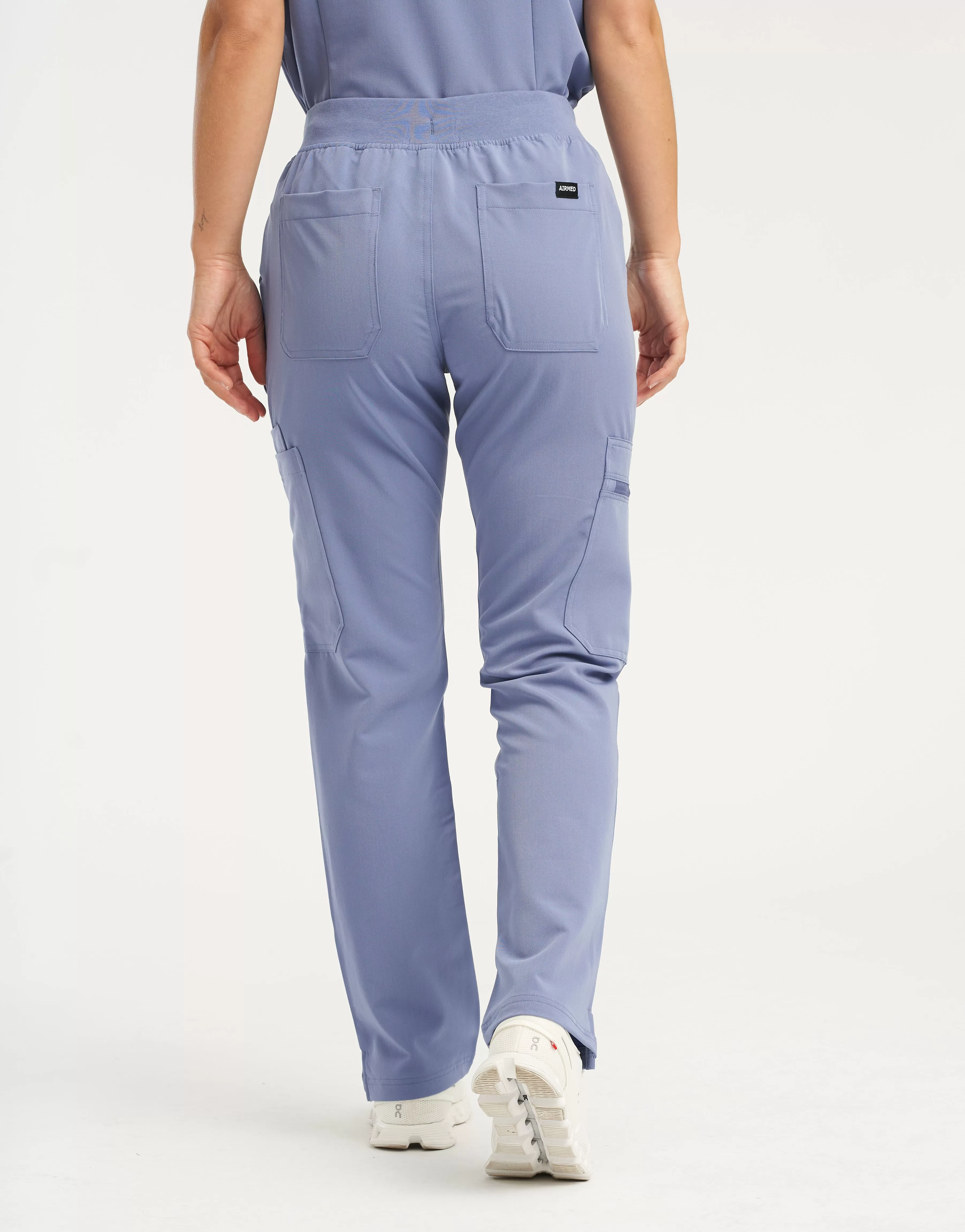 Essential Multi-Pocket Scrub Pants - Nova Blue