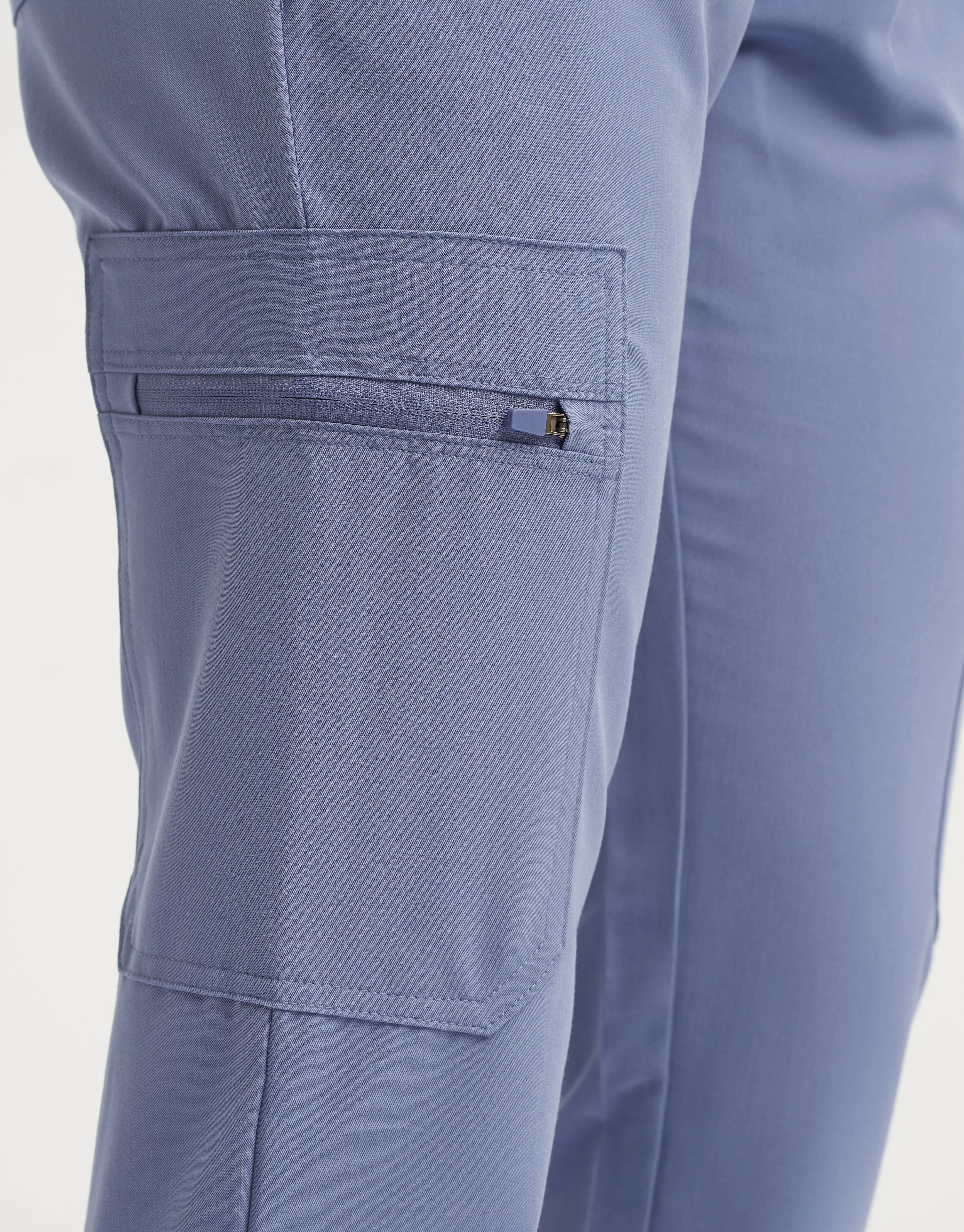 Essential Multi-Pocket Scrub Pants - Nova Blue