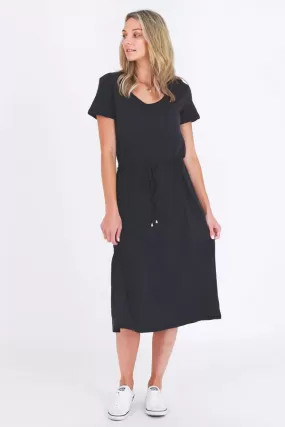 Ester Tie Dress - Navy