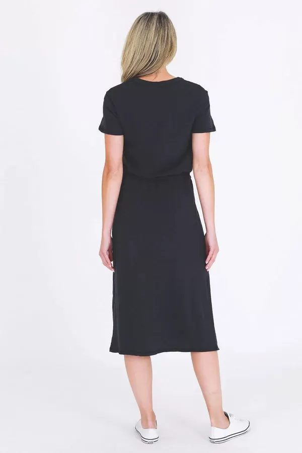 Ester Tie Dress - Navy