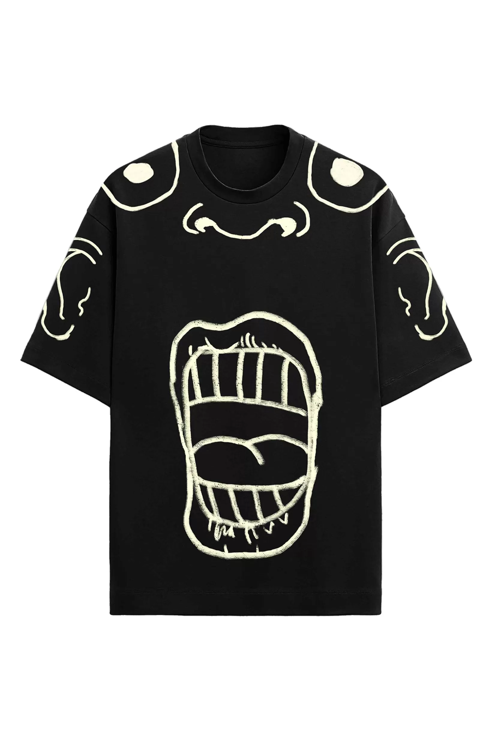 'Fact Face' Heavy-weight Oversize Tee