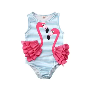 Flamingo Baby Girl's Swimsuit