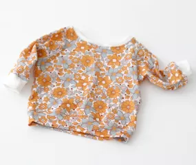 floral sweatshirt last one! - 3-6 mths