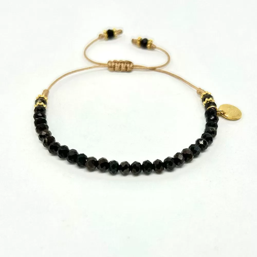 Friendship Crystal Dark Chocolate Brown Bracelet