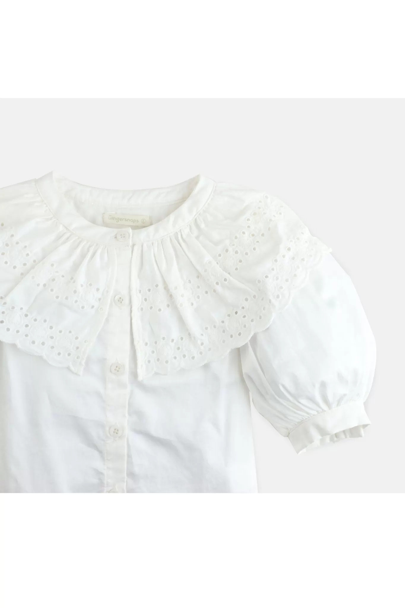 Gingersnaps Blouse with Lace On Bib