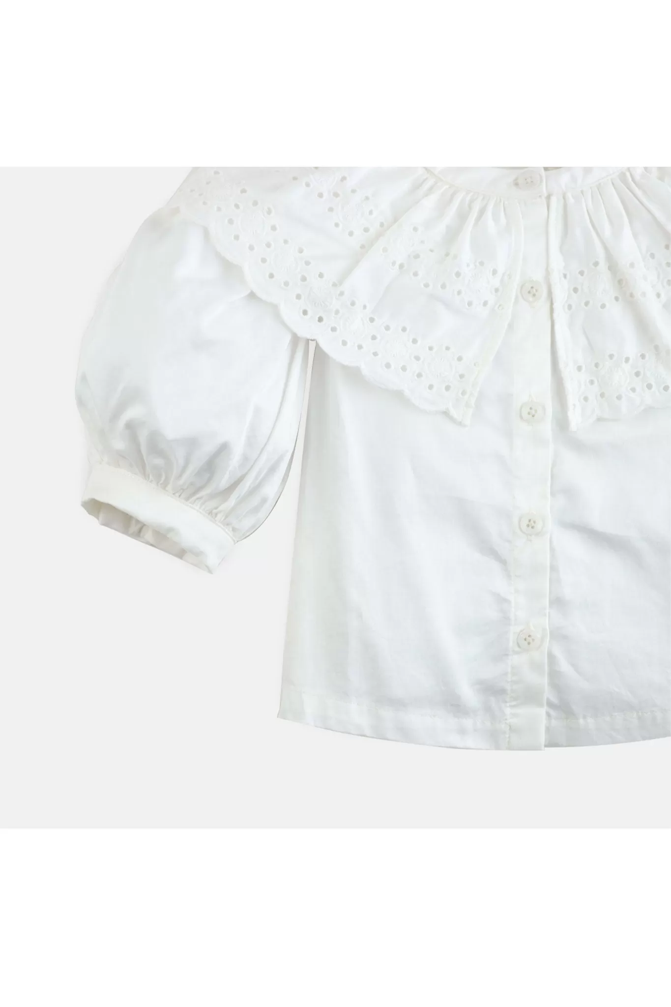 Gingersnaps Blouse with Lace On Bib