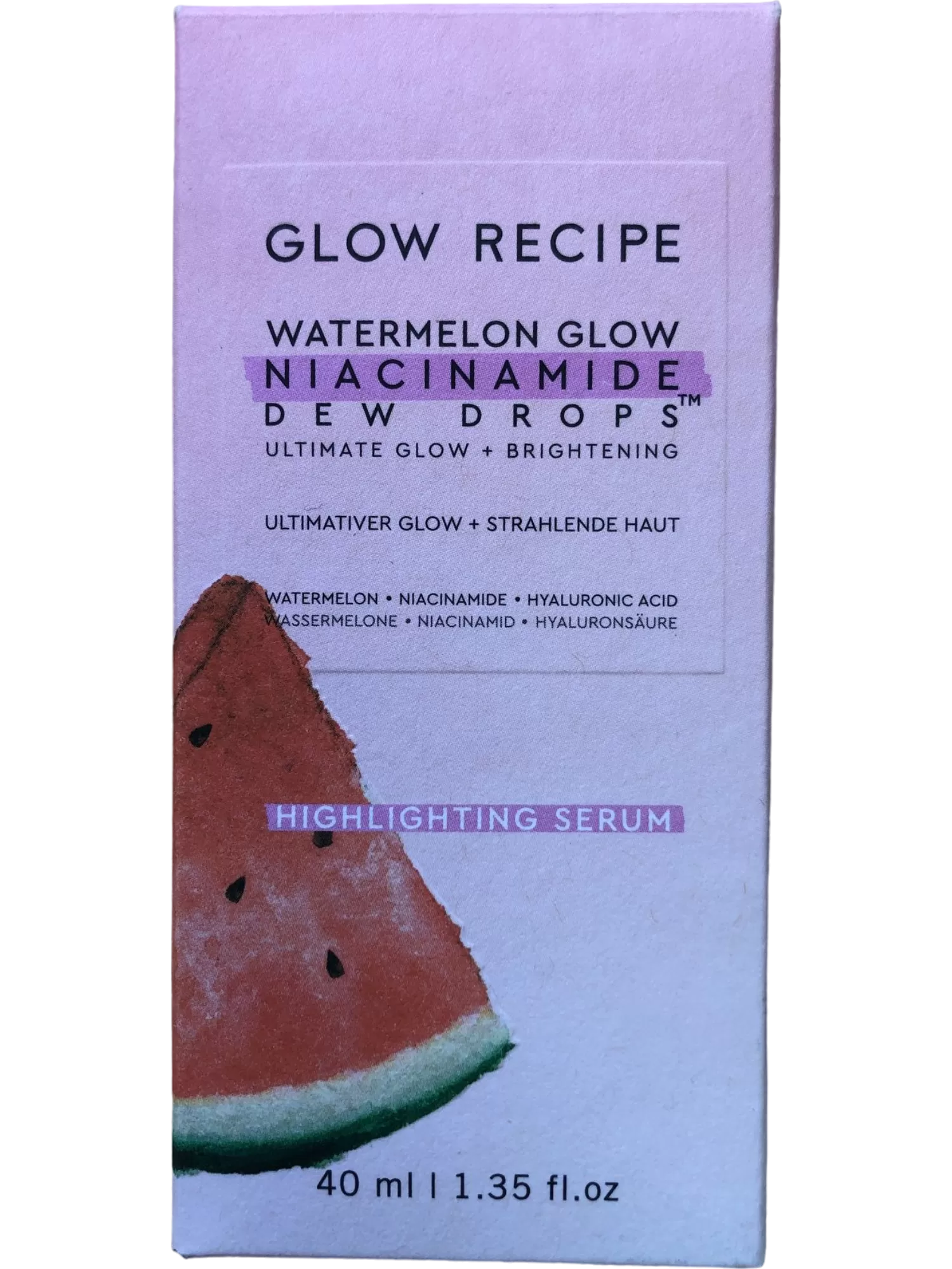 Glow Recipe Watermelon Glow Niacinamide Dew Drops Serum Unisex 1.35 oz/40 mL