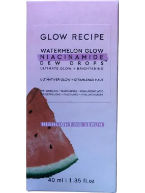 Glow Recipe Watermelon Glow Niacinamide Dew Drops Serum Unisex 1.35 oz/40 mL