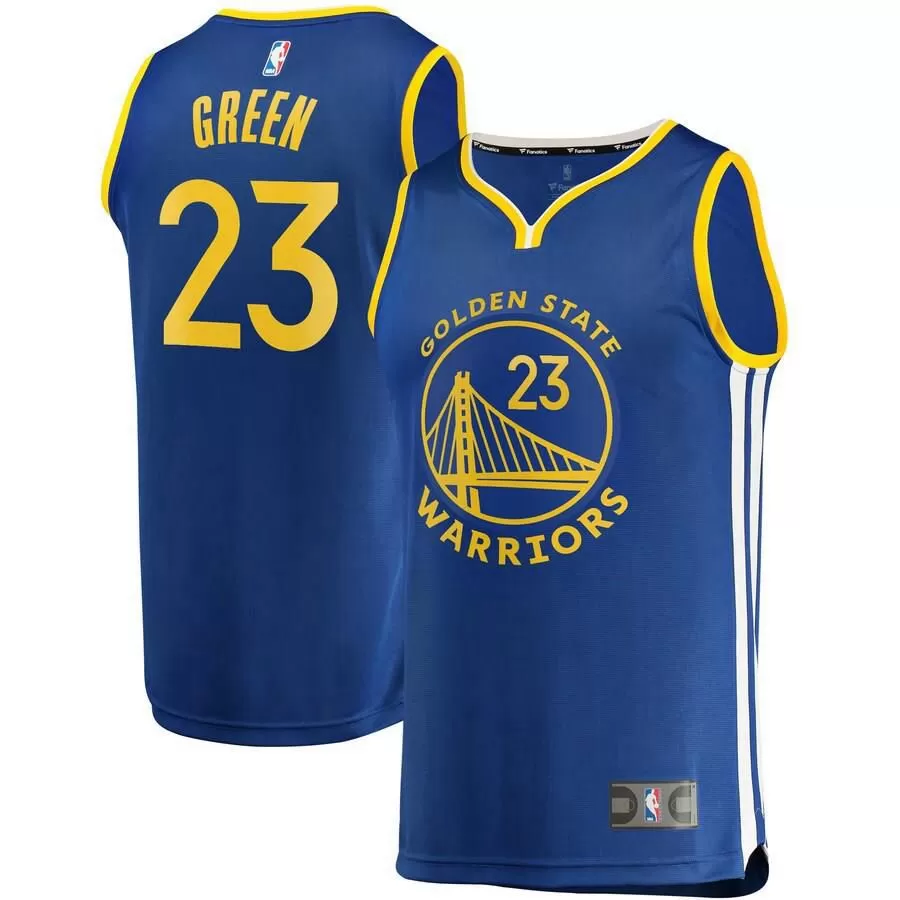 Golden State Warriors Draymond Green Fanatics Branded Replica Fast Break Player Team Icon Jersey Kids - Blue | Ireland H5111X7