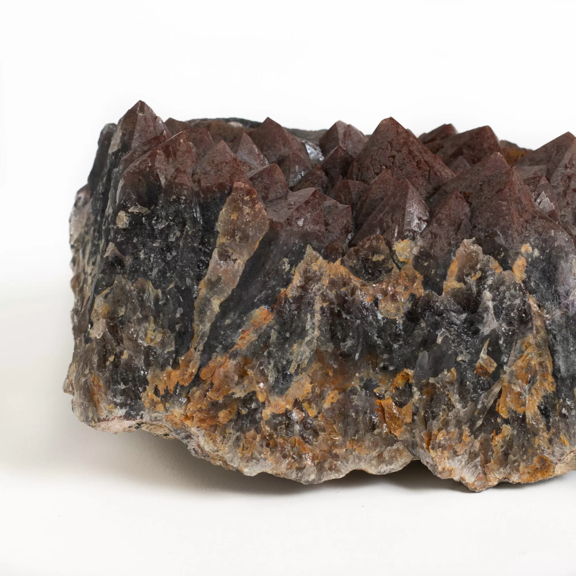 Hematite on Amethyst Cluster - Small