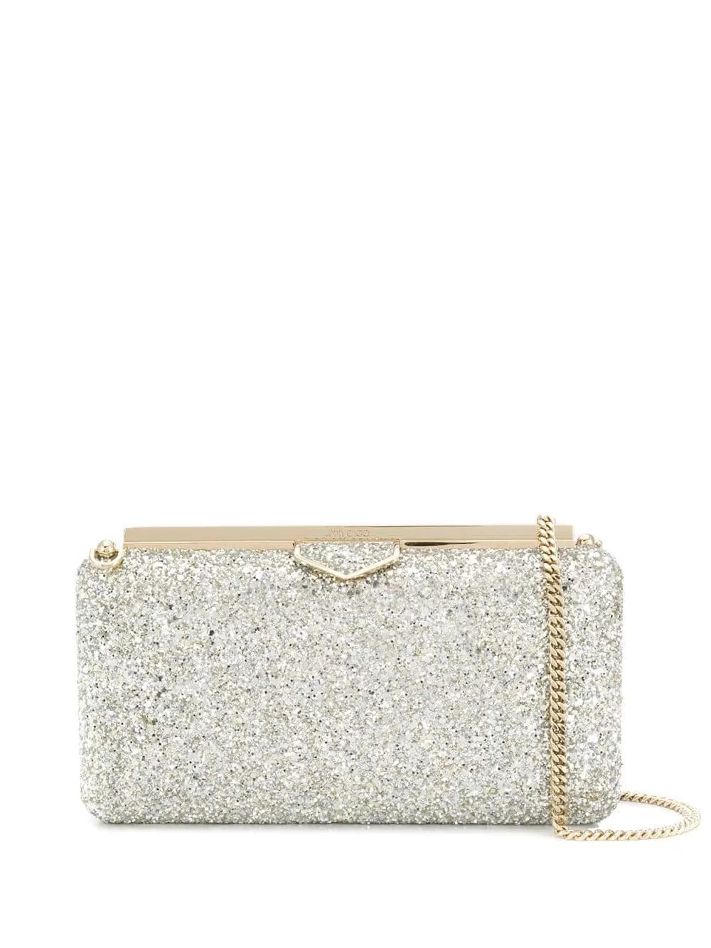 Jimmy Choo Ellipse sequin-embellished clutch