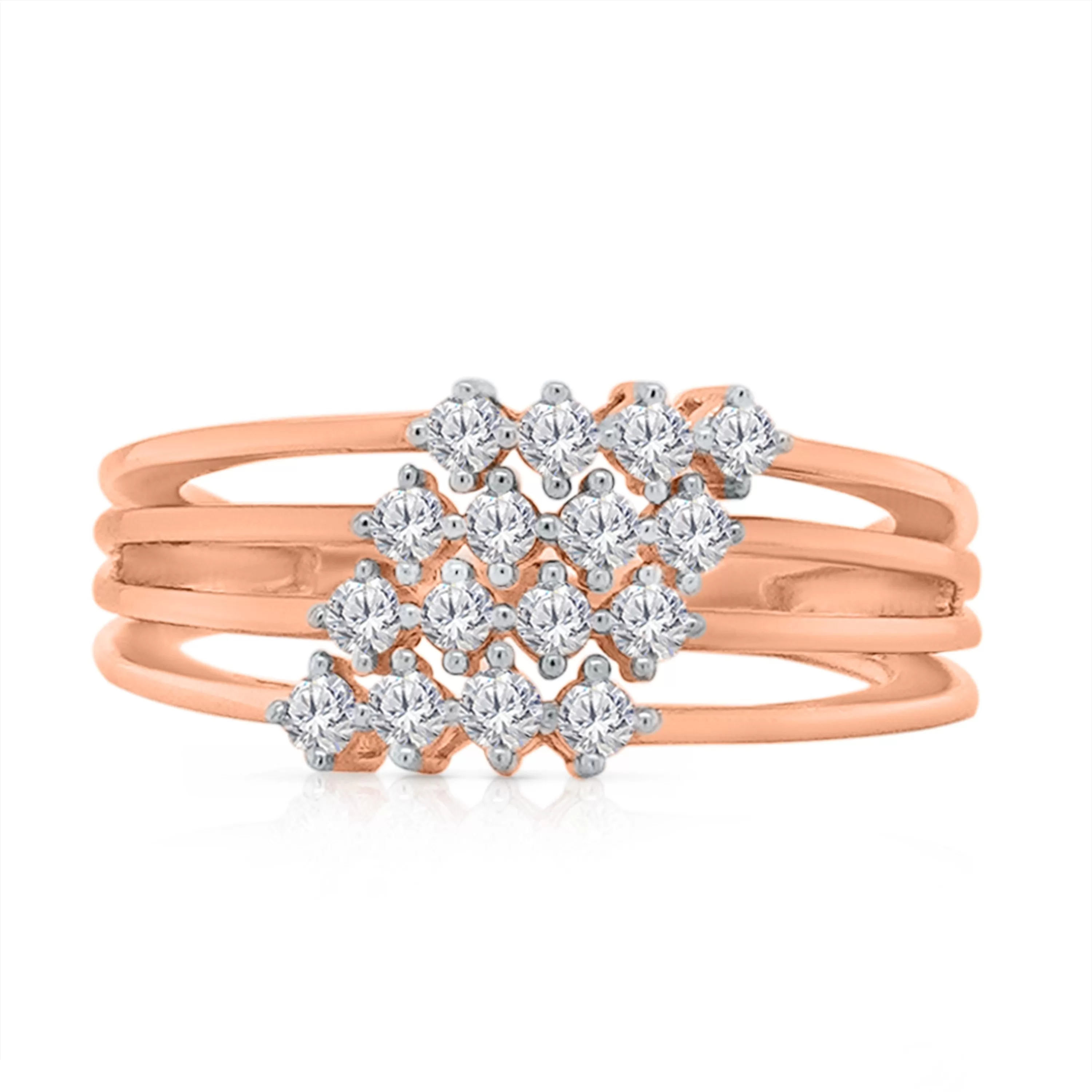 Kallati Diamond Eternal Ring in 14K Rose Gold