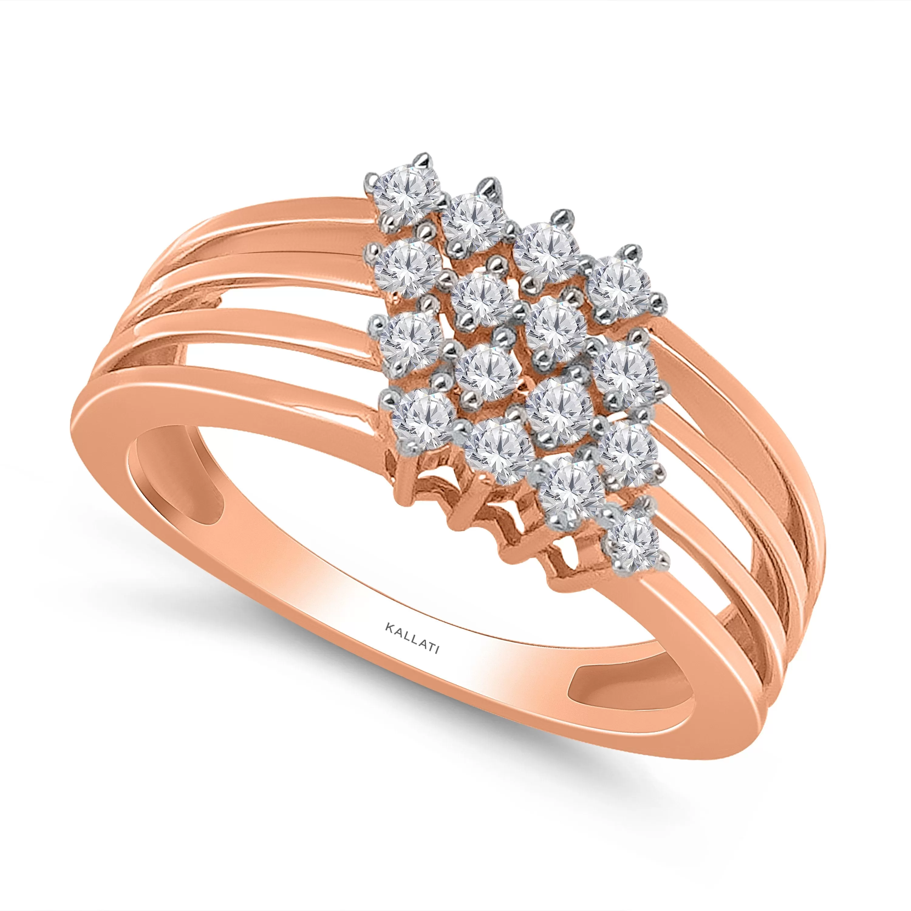 Kallati Diamond Eternal Ring in 14K Rose Gold