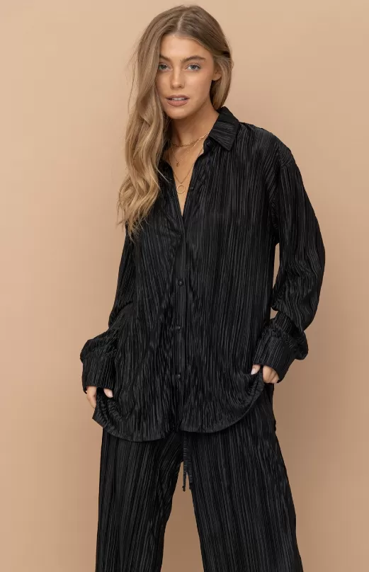 Kara Pleated Jacket and Pant Set - Final Sale 50% off