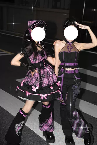 Kawaii Harajuku Black Pink Outfits ON812