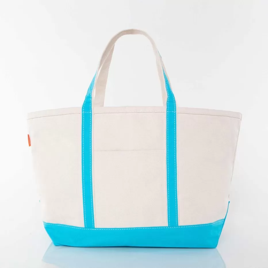 Large Boat Tote - Turquoise