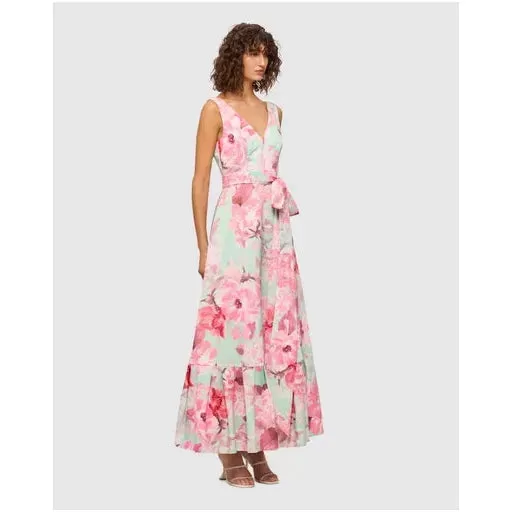 Leo Lin Elodie V Neck Maxi Dress