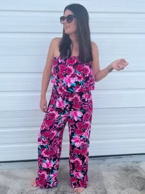 Life of the Party Floral Jumpsuit