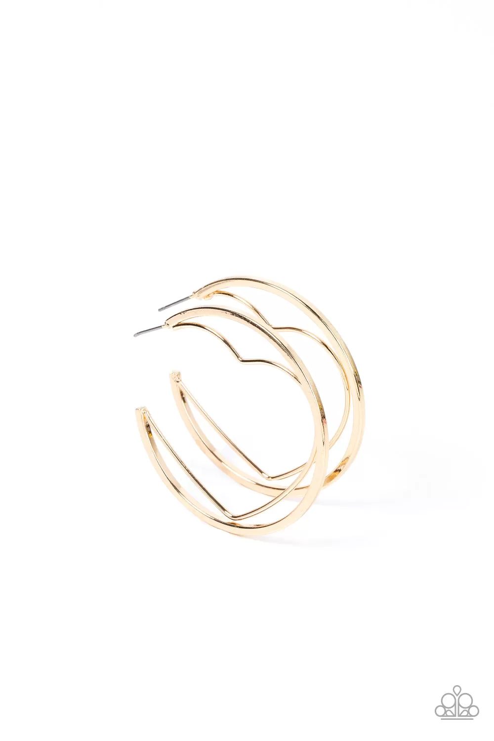 Love Goes Around - Gold Hoop Earring