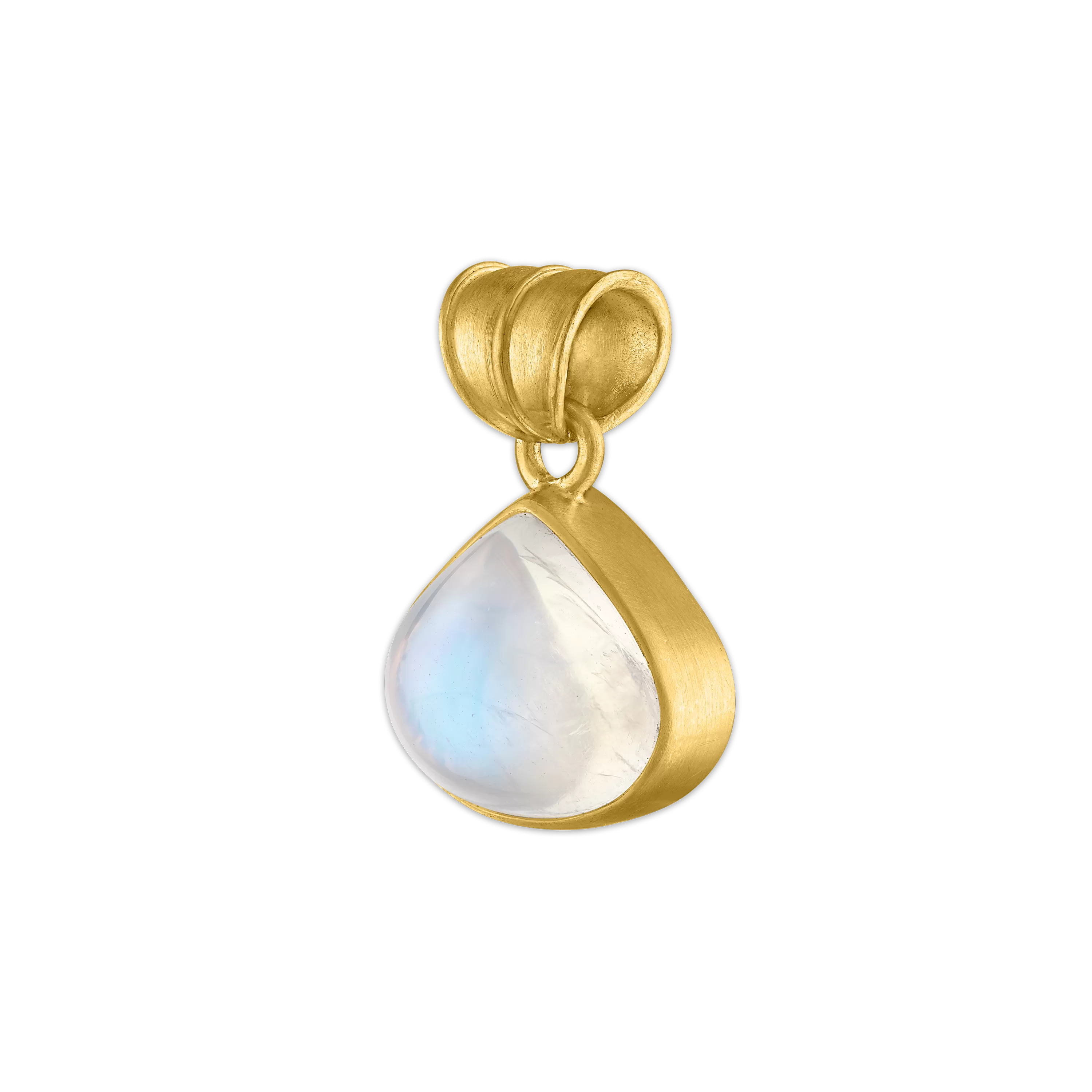 Medium Moonstone Fan Pendant