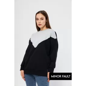 (Minor Fault) Two Tone Oversized Sweatshirt