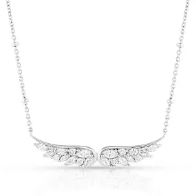 Montana Silversmiths Guardian Wings Crystal Necklace