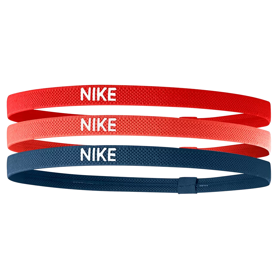 NIKE ELASTIC HEADBANDS 3PK