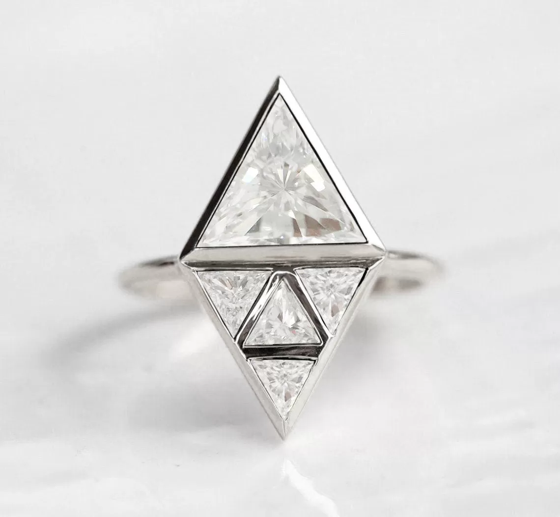 Nina Triangle Diamond Ring