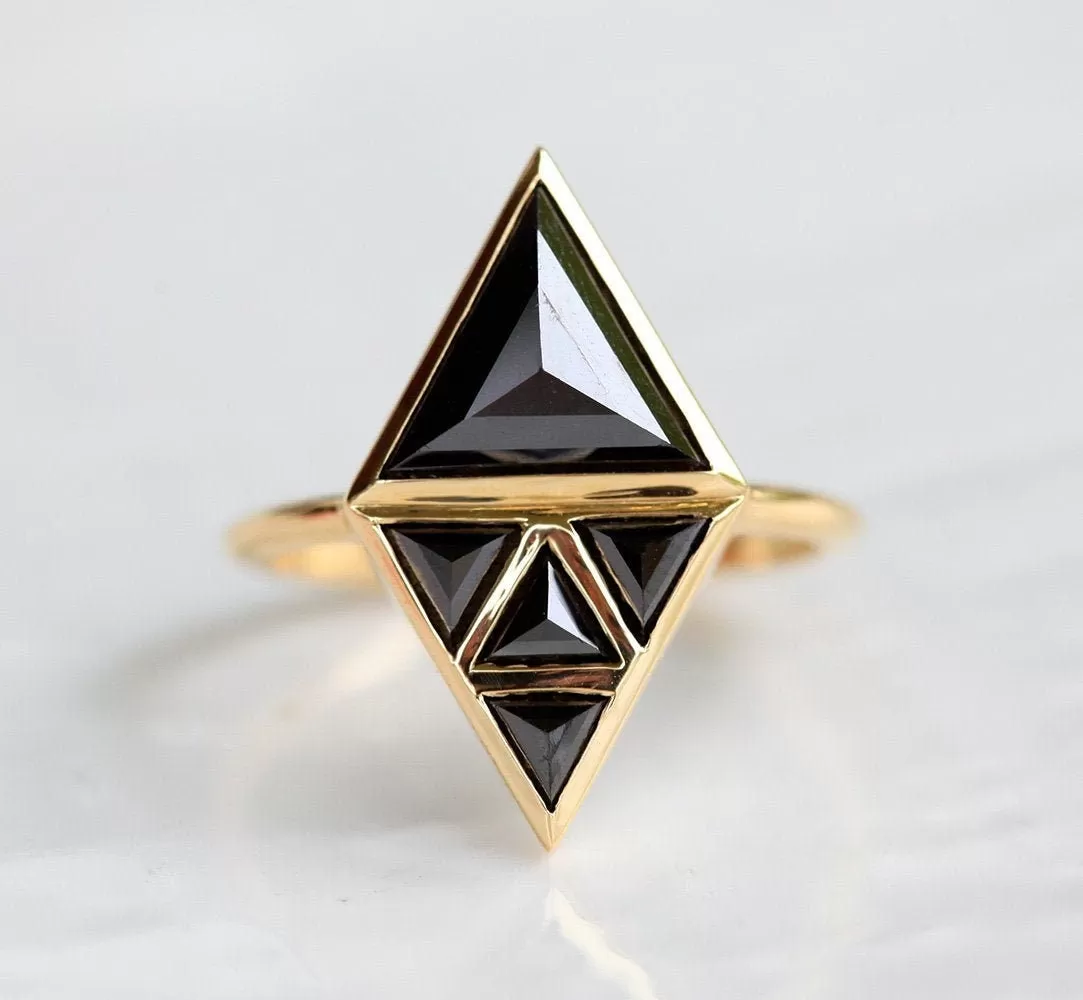 Nina Triangle Diamond Ring