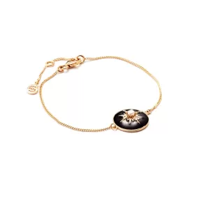 Noire / Bracelet / Black Enamel   Gold