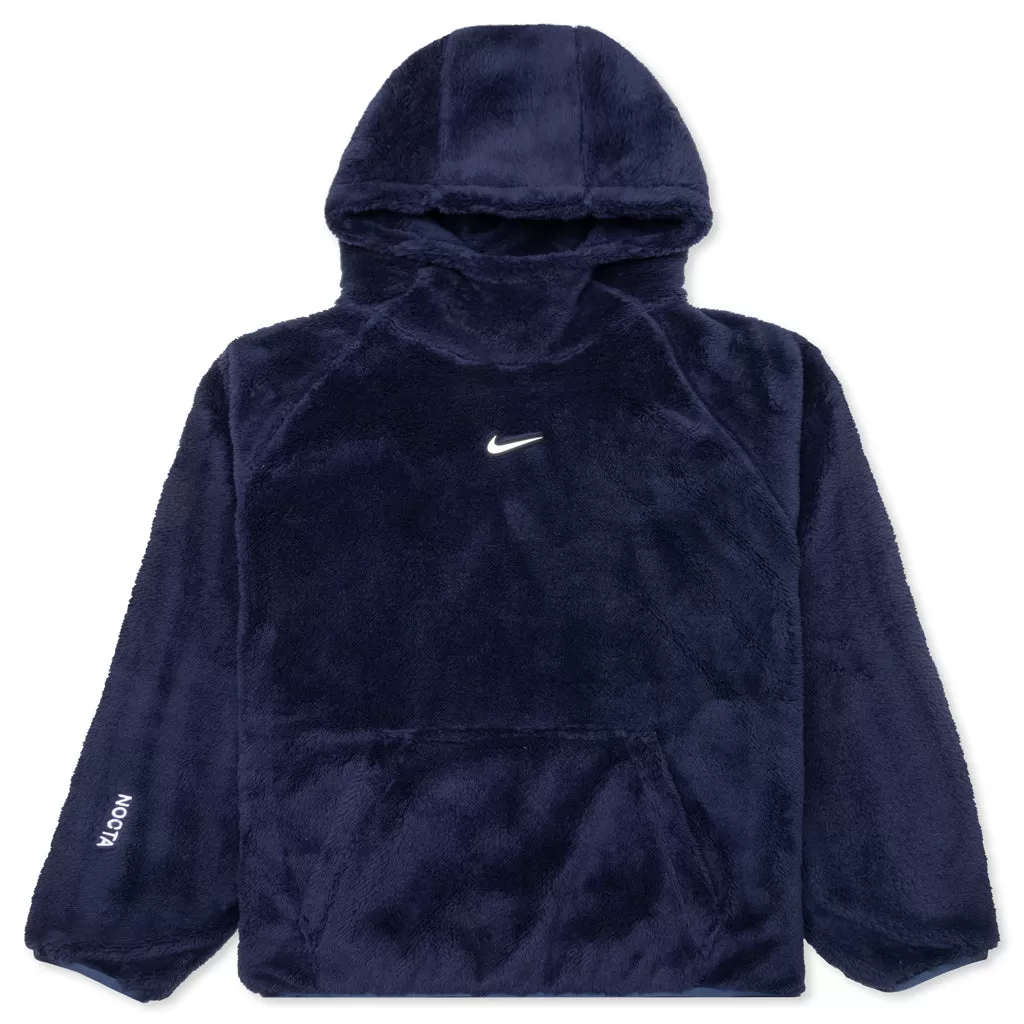 NRG Nocta Fleece Hoodie Womens - Midnight Navy/Wolf Grey