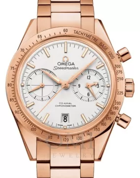 Omega Speedmaster 41.5MM-57 Rose Gold Silver Dial Men’s Watch 331.50.42.51.02.002 With 18K Rose Gold Bracelet