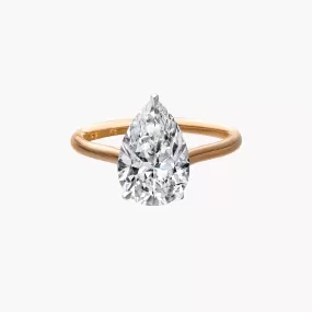 Pear Shape Solitaire Engagement Ring