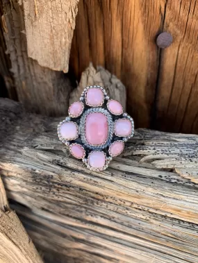 Pink Opal Adjustable ring