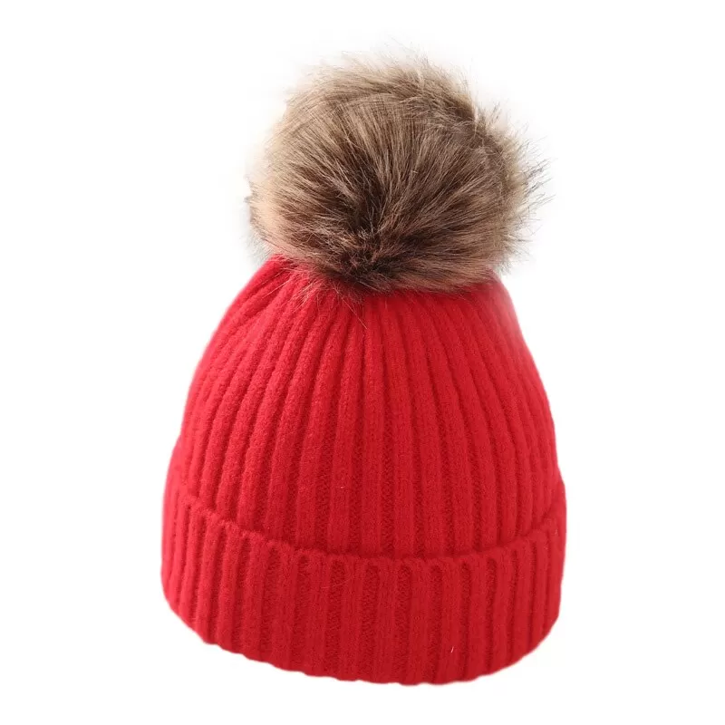 Pompom Winter Baby Beanie Hat