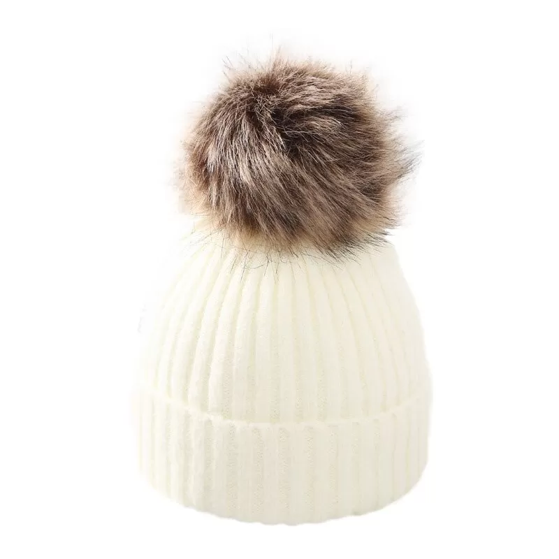 Pompom Winter Baby Beanie Hat