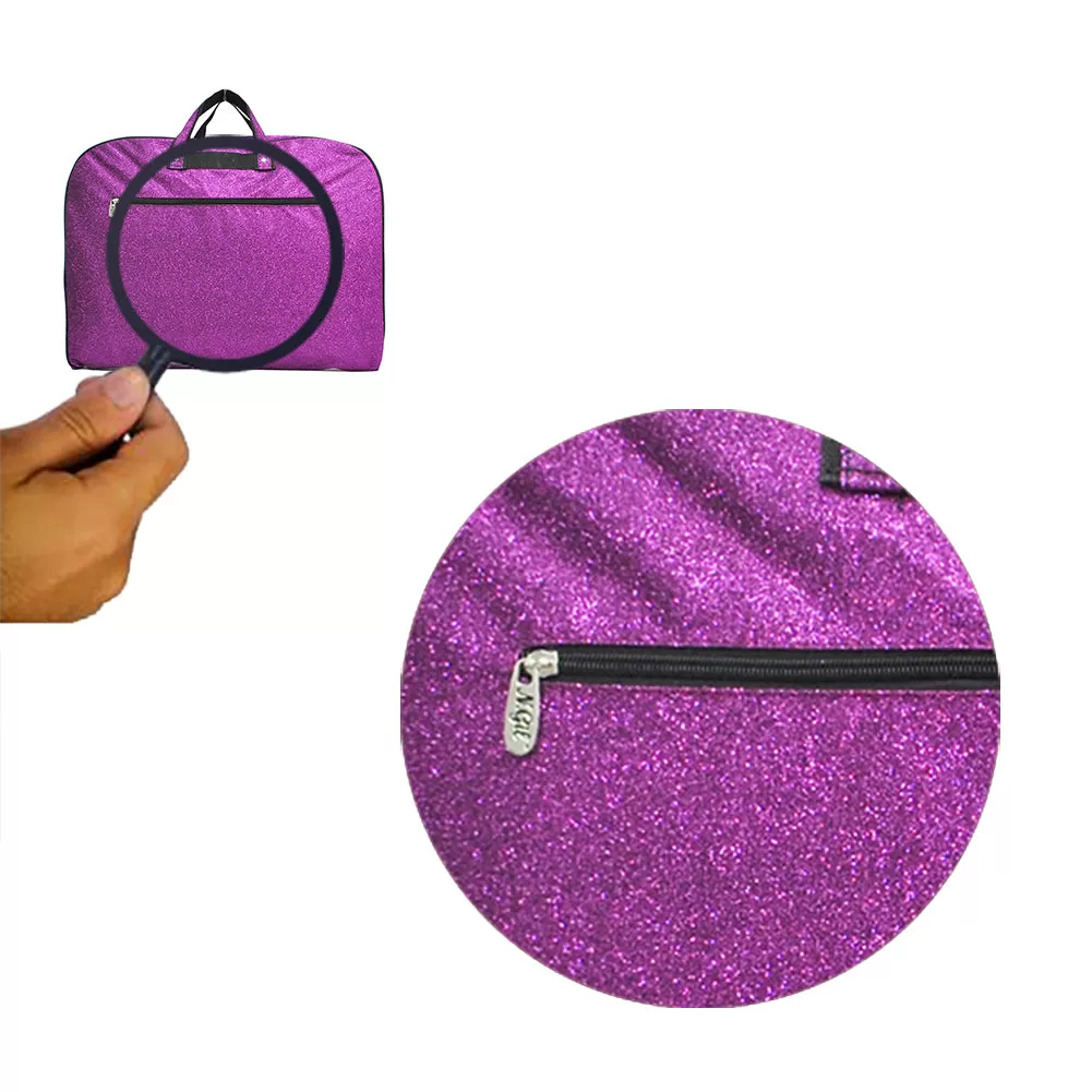 Purple Glitter NGIL Garment Bags