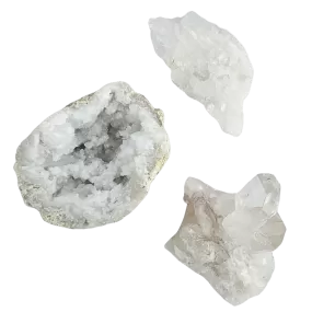 Quartz and Calcite Trio #256