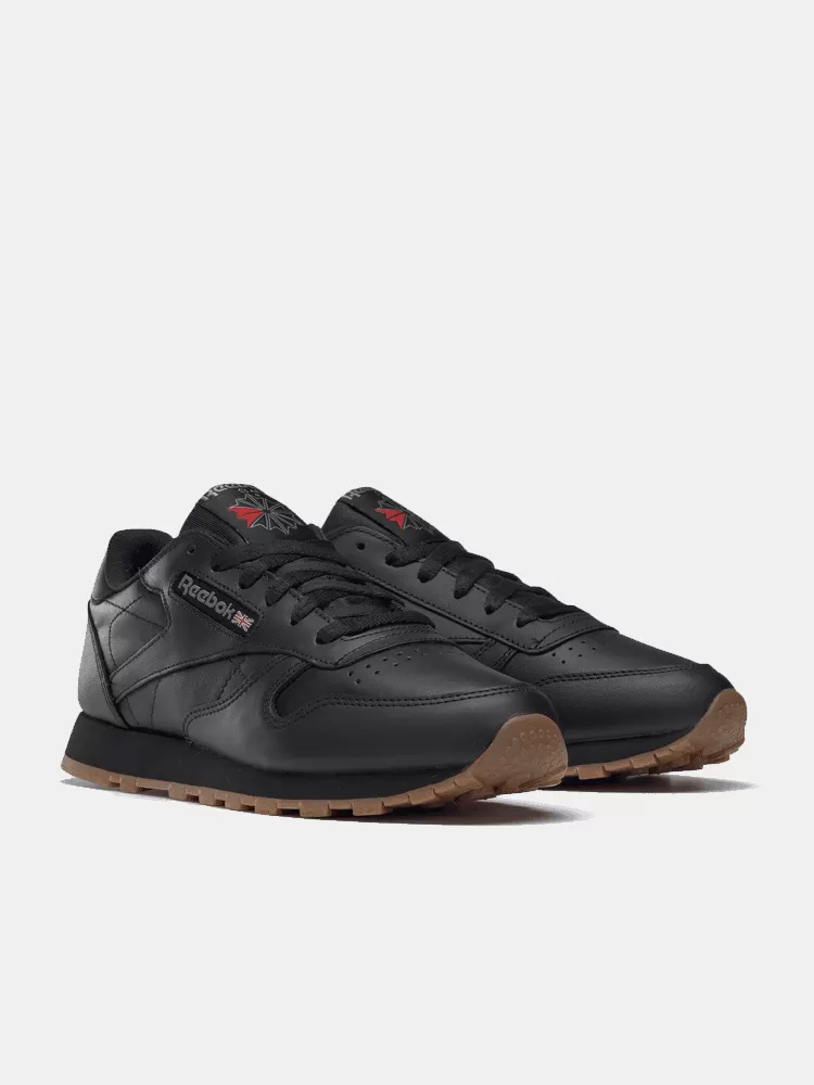 Reebok Womens CL Leather - Black / Gum